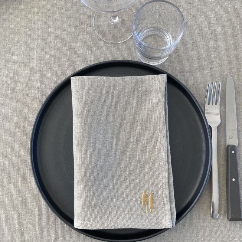 Serviettes de table en lin français | PAïSAN - Objets durables 300% France