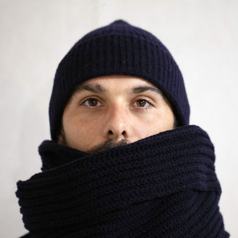 Le bonnet et l'écharpe en laine mérinos d'Arles PAïSAN