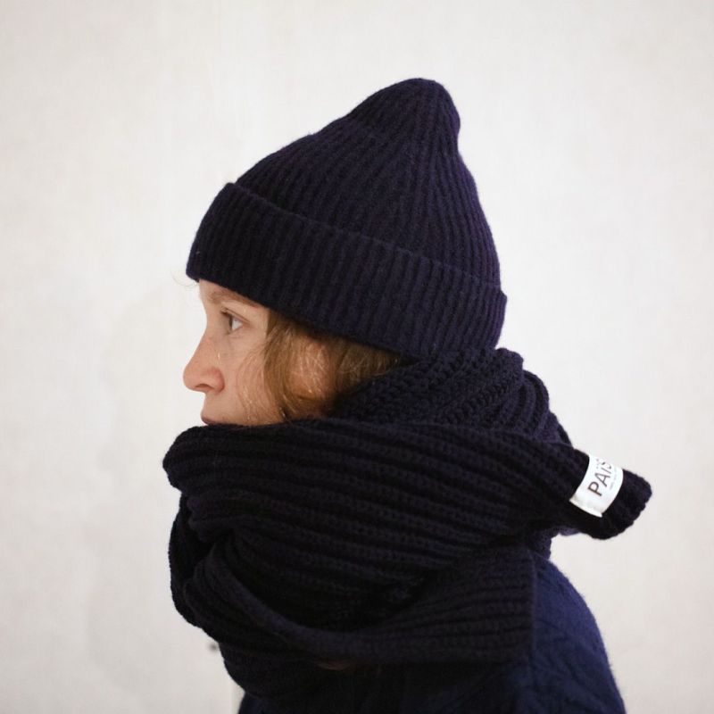 Le bonnet et l'écharpe en laine mérinos d'Arles PAïSAN