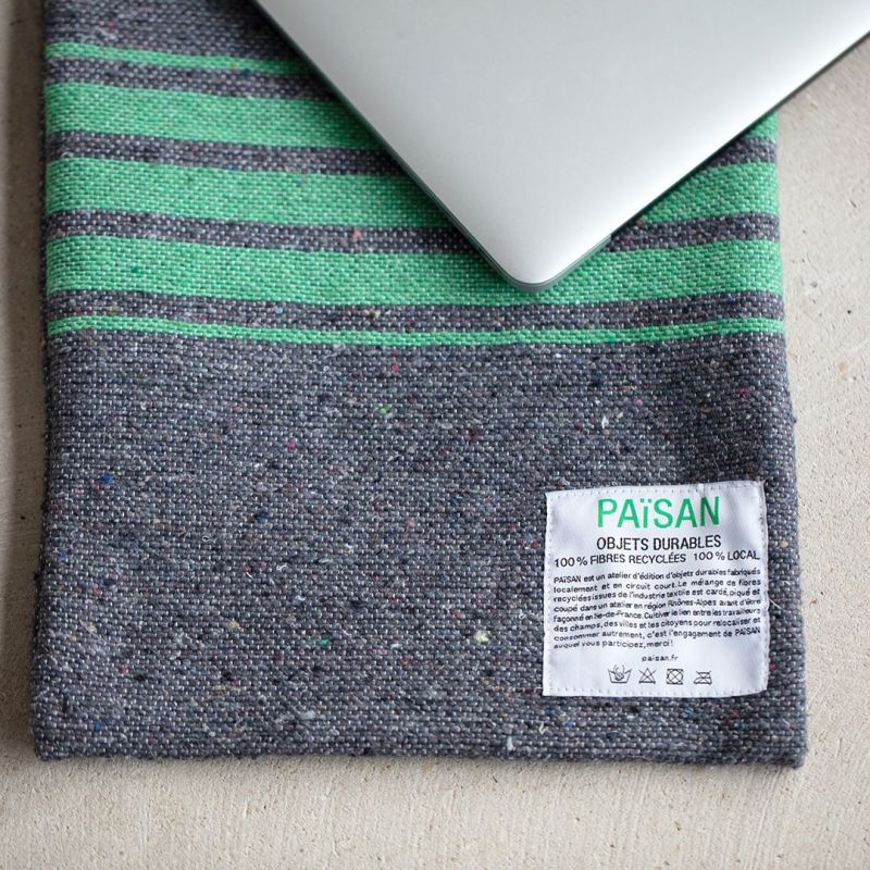 La housse pour ordinateur portable en fibres recyclées PAïSAN