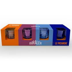 Coffre cadeau 4 verres Picardie Duralex