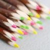 Les crayons 3 couleurs fluos en bois d'osier PAïSAN
