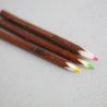 Les crayons 3 couleurs fluos en bois d'osier PAïSAN