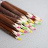 Les crayons 3 couleurs fluos en bois d'osier PAïSAN