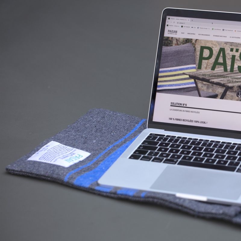 La housse pour ordinateur portable en fibres recyclées PAïSAN