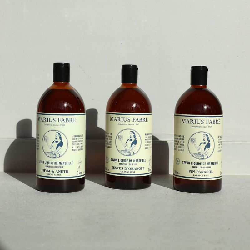 Savon de Marseille liquide pour le corps et le visage