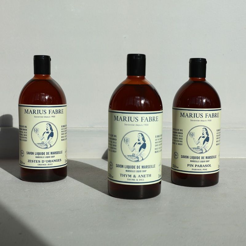 Savon de Marseille liquide pour le corps et le visage