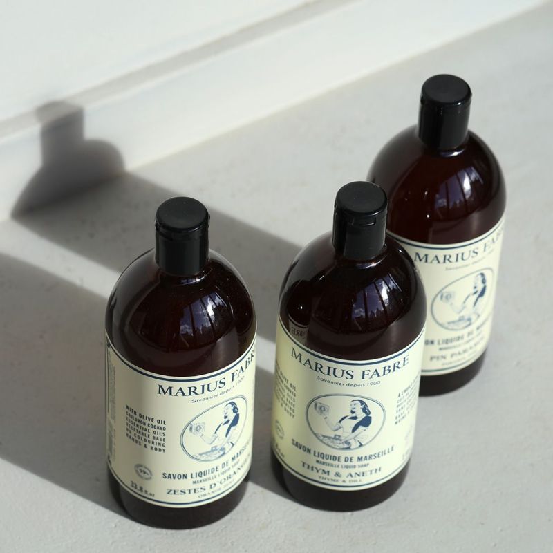 Savon de Marseille liquide pour le corps et le visage