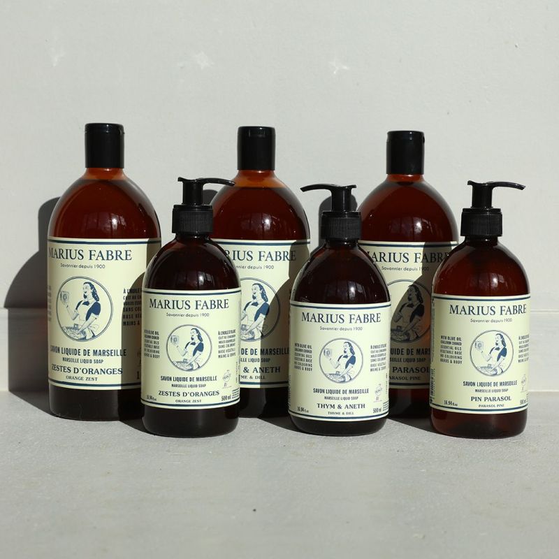 Savon de Marseille liquide pour le corps et le visage