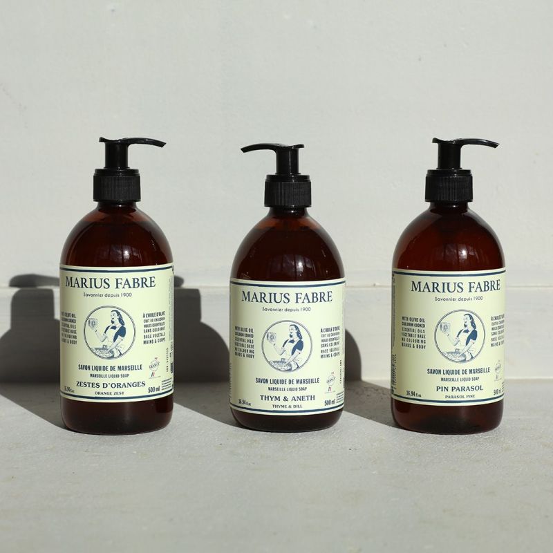 Savon de Marseille liquide pour le corps et le visage