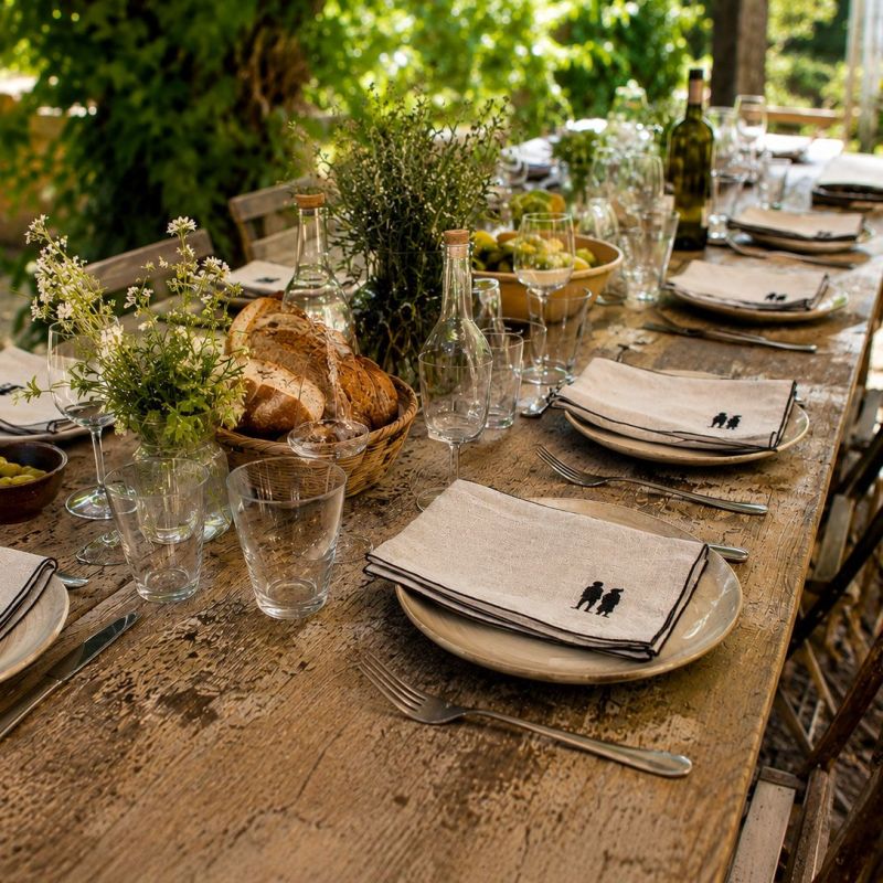 Serviette de table en lin français PAïSAN