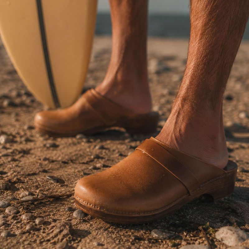 Sabot en cuir et bois Rivalin