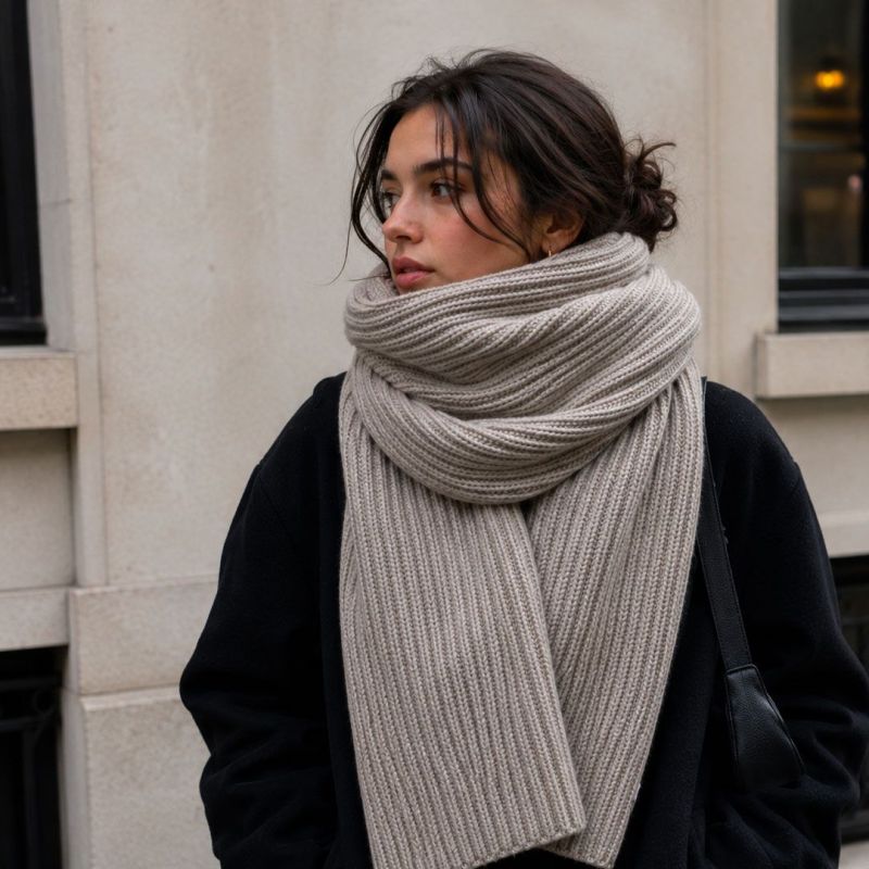 Echarpe en laine mérinos d'Arles PAïSAN