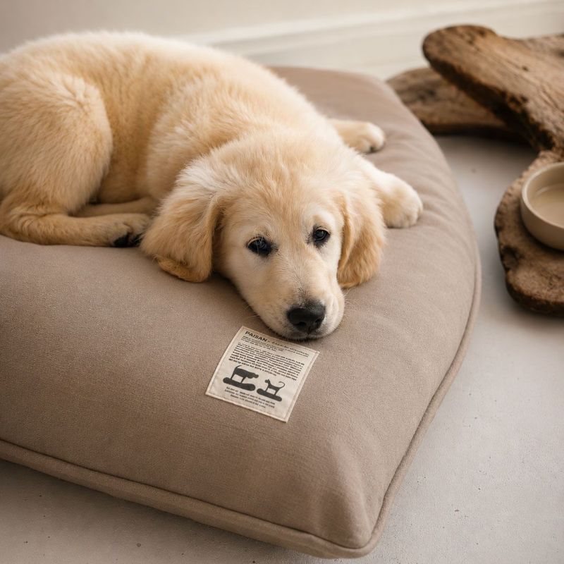Coussin pour animaux PAïSAN en laine, lin et coton