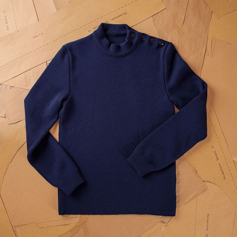PAïSAN x Royal Mer - Pull marin "Le Bleu" 100% laine Mérinos française