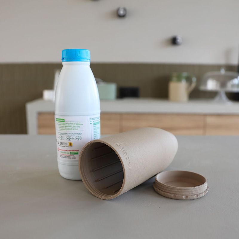 Cache bouteille de lait en amidon de maïs PAïSAN