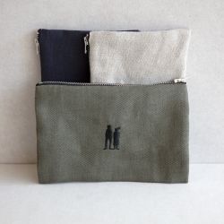 Pochette en lin