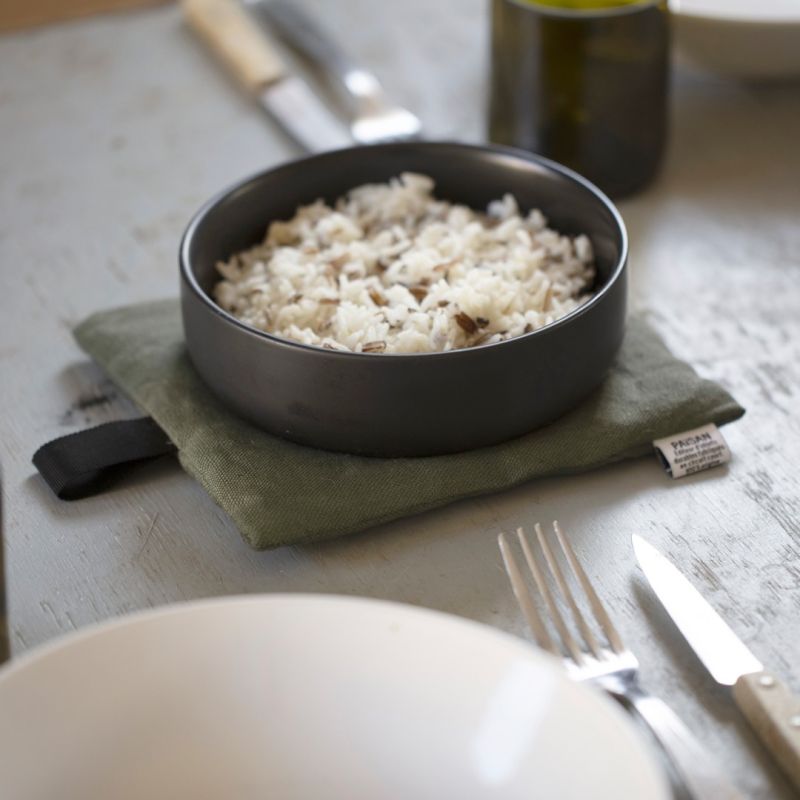 Le dessous de plats en lin et ouate de fibres recyclées PAïSAN