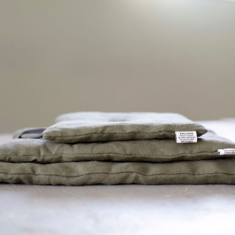 Le dessous de plats en lin et ouate de fibres recyclées PAïSAN